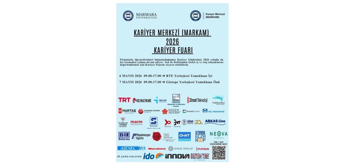 Firmalarla öğrencilerimizi buluşturduğumuz Kariyer Günlerimiz 2026 Yılında da hız kesmeden yoluna devam ediyor.